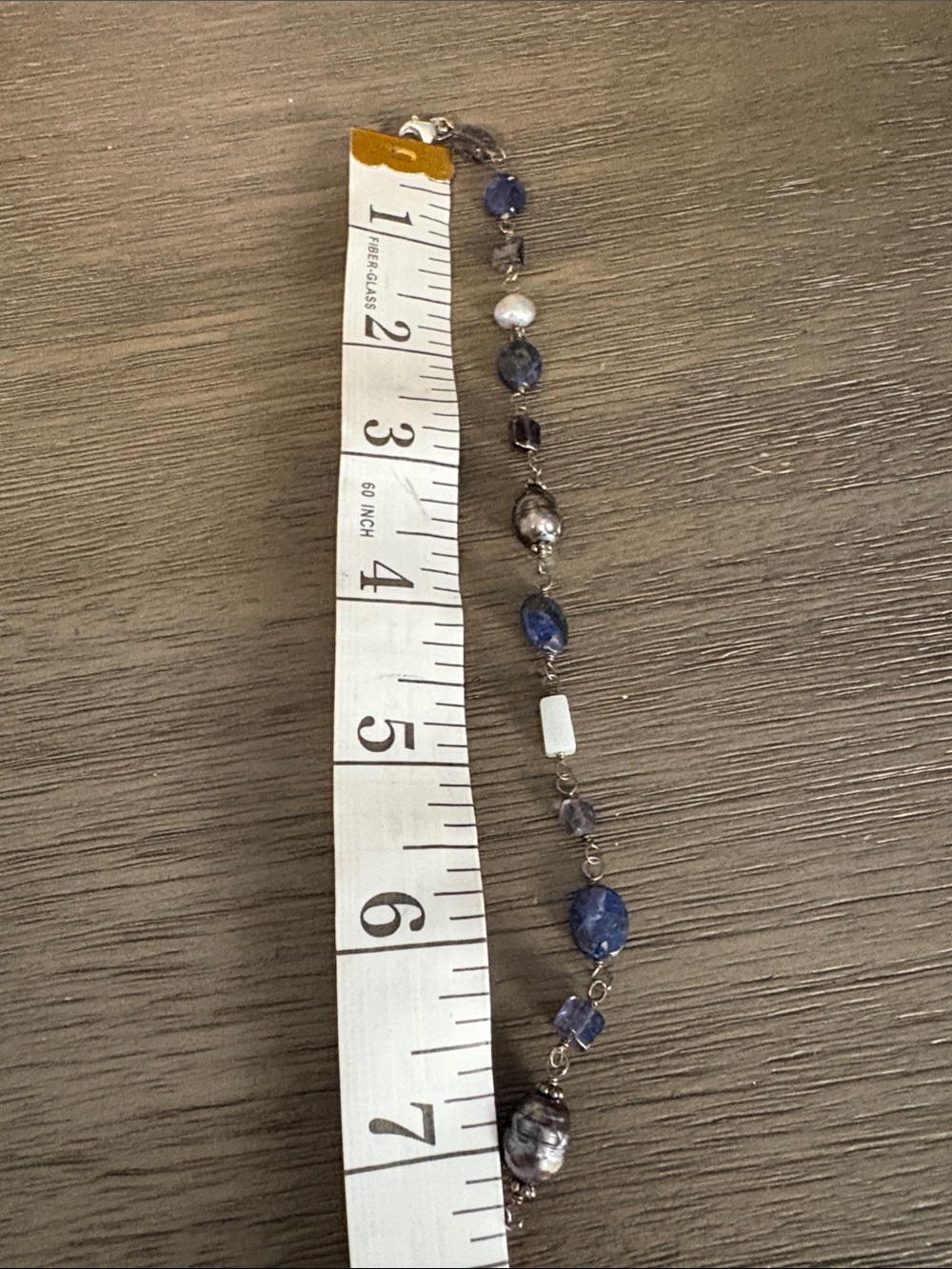 Silpada Blue and Silver Beaded Necklace with Matching Earrings - Picture 7 of 8